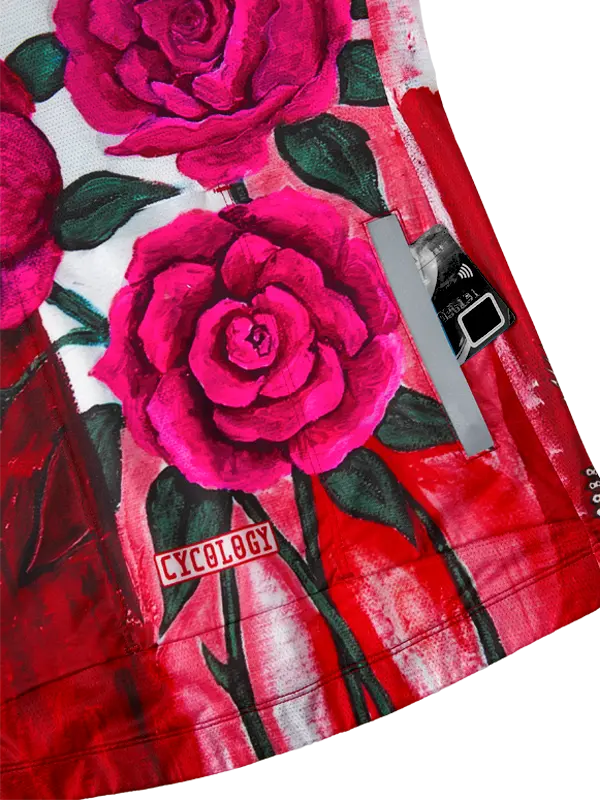 Billie Red Women's Reborn Cycling Jersey  Zip Pocket Cycology UK
