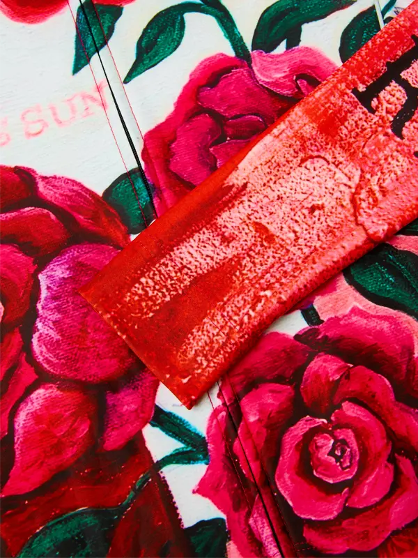 Cycology Red Floral Women’s Winter Long Sleeve Jersey Sleeve