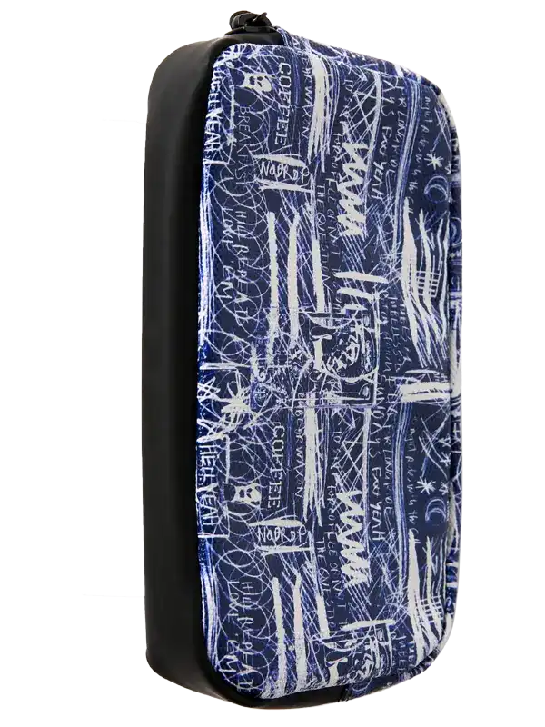 Brunswick Cycling Wallet by Cycology Clothing featuring a blue and white abstract pattern