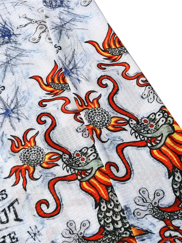 City of Angels White Women's Long Sleeve Mountain Bike Jersey Cycology Dragon design on a white background with red and black details