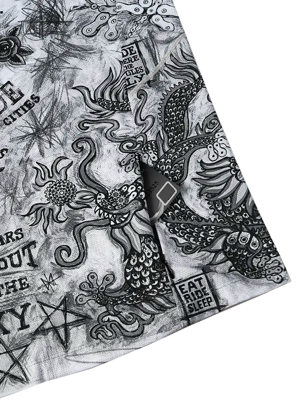City of Angels Grey Long Sleeve Mountain Bike Jersey design close up | Cycology