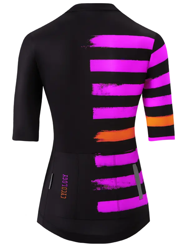 Horizon Black Women's Reborn Cycling Jersey Back Cycology UK