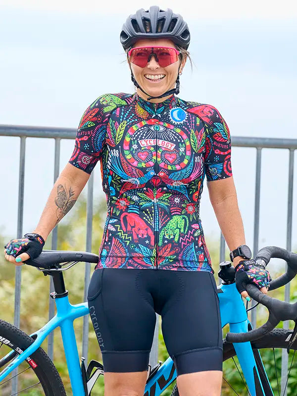 Jungle Jungle Women's Jersey on model - Cycology Clothing UK