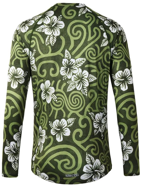 Koa Men's Long Sleeve Mountain Bike Jersey Back | Cycology UK