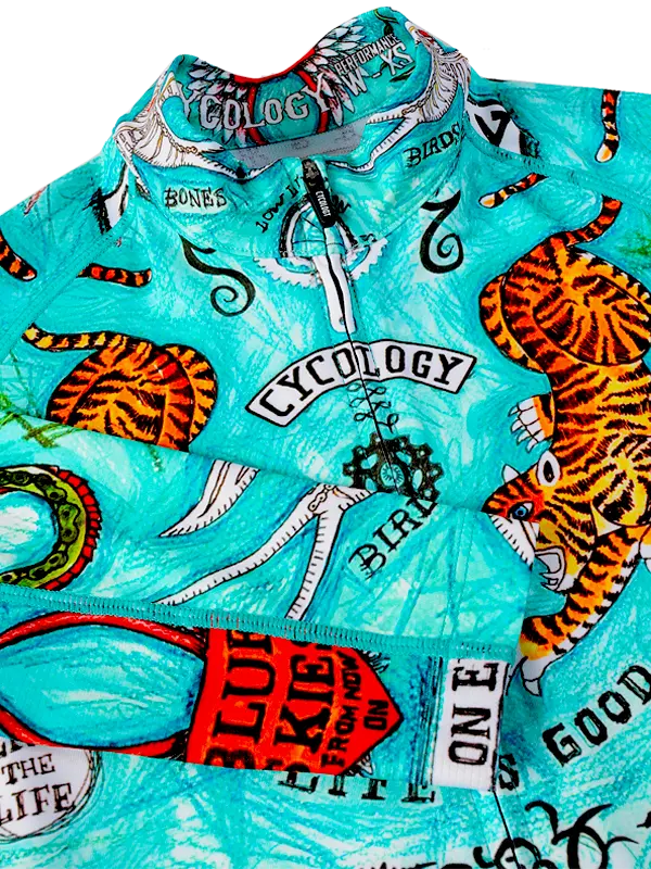 Koa Samui Women's Long Sleeve Summer Cycling Jersey  Neck | Cycology UK