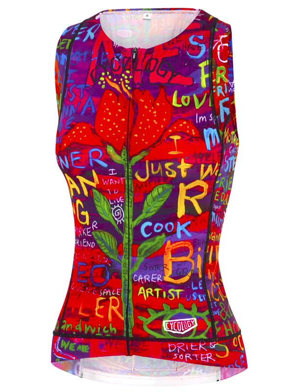 See Me Pink Women's Sleeveless Cycling Jersey Cycology UK