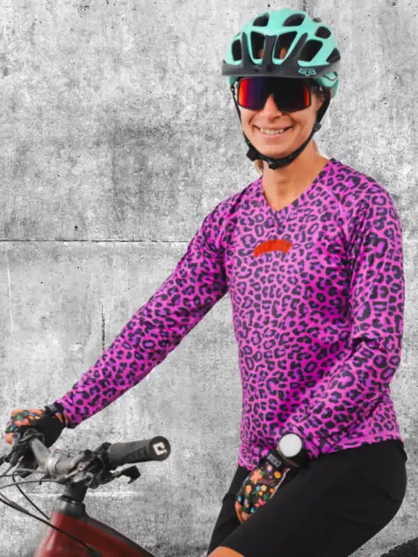 Badass Kitty Women's Long Sleeve MTB Jersey - Cycology Clothing UK