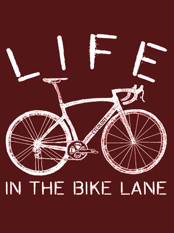 Life In The Bike Lane Men's T Shirt - Cycology Clothing UK