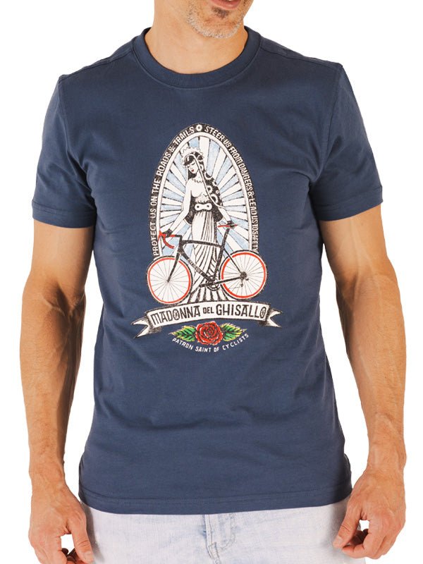 Madonna Blue Men's Cycling T-Shirt Cycology UK – Cycology