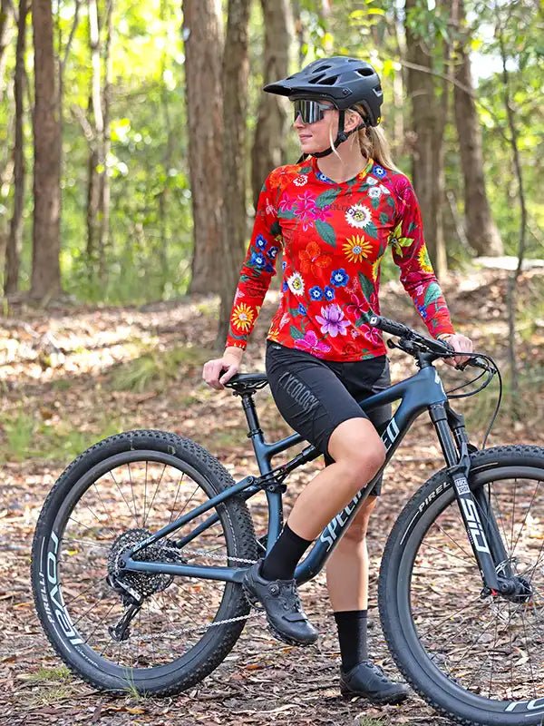 Aloha Women's Long Sleeve MTB Jersey - Cycology Clothing UK