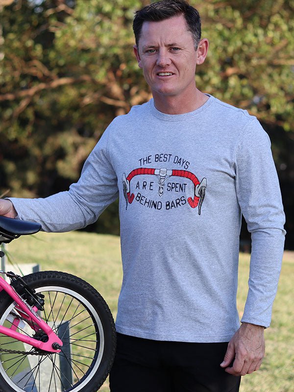 Best Days Behind Bars Long Sleeve T Shirt - Cycology Clothing UK