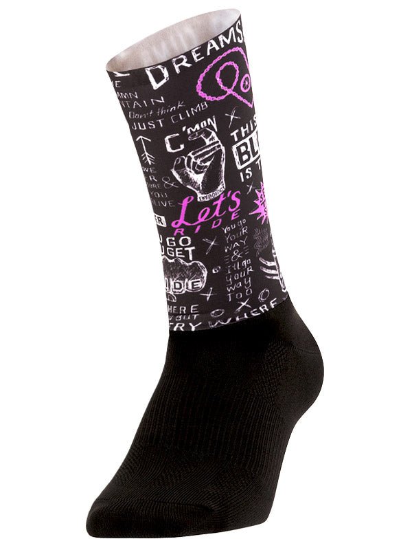 Bike Graffiti Aero Cycling Socks - Cycology Clothing UK