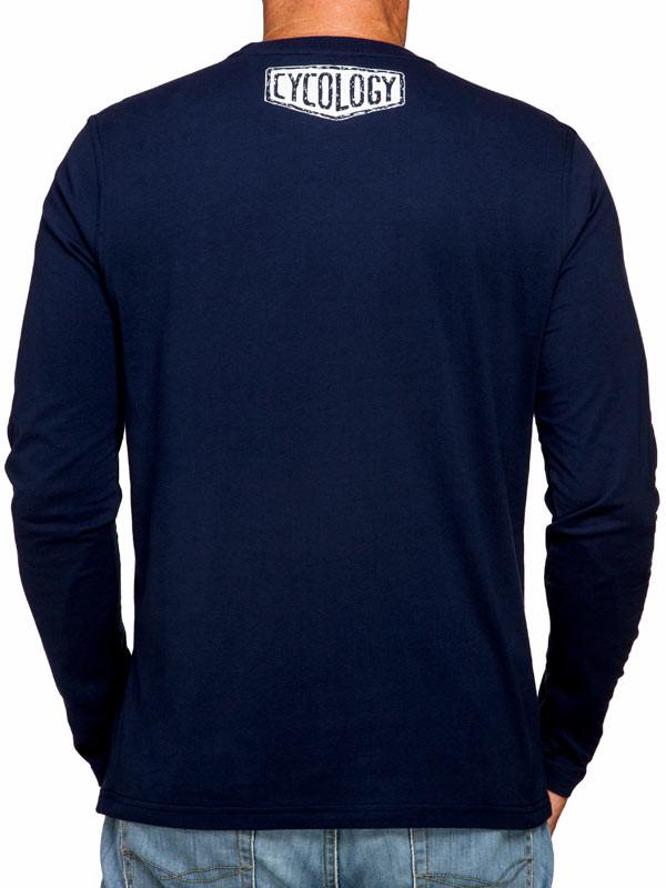 Cognitive Therapy (Navy) Long Sleeve T Shirt - Cycology Clothing UK