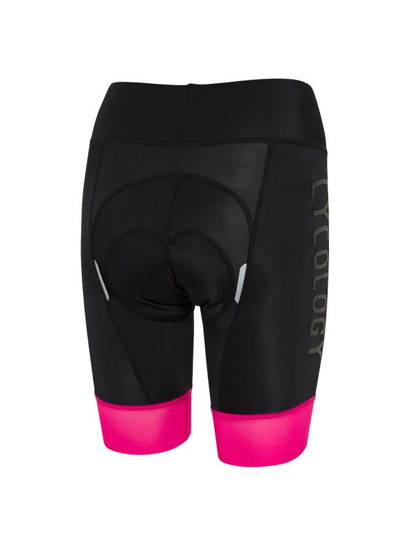 Cycology Women's (Black/Pink) Cycling Shorts - Cycology Clothing UK