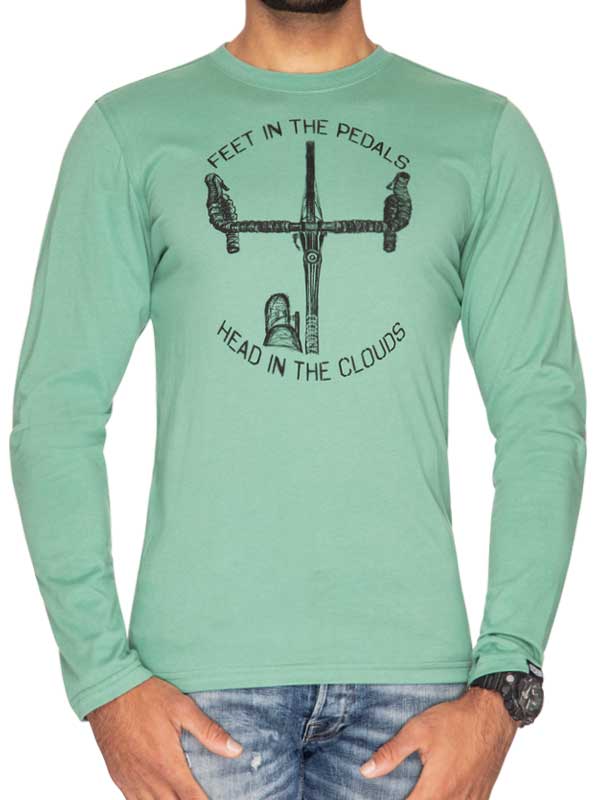 Feet In Pedals Long Sleeve T Shirt - Cycology Clothing UK