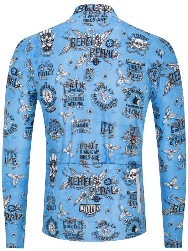 Rebel Pedal Long Sleeve Jersey - Cycology Clothing UK