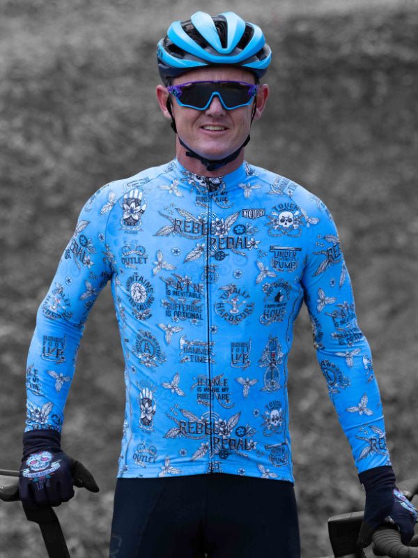 Rebel Pedal Mens Long Sleeve Jersey | Cycology Clothing UK