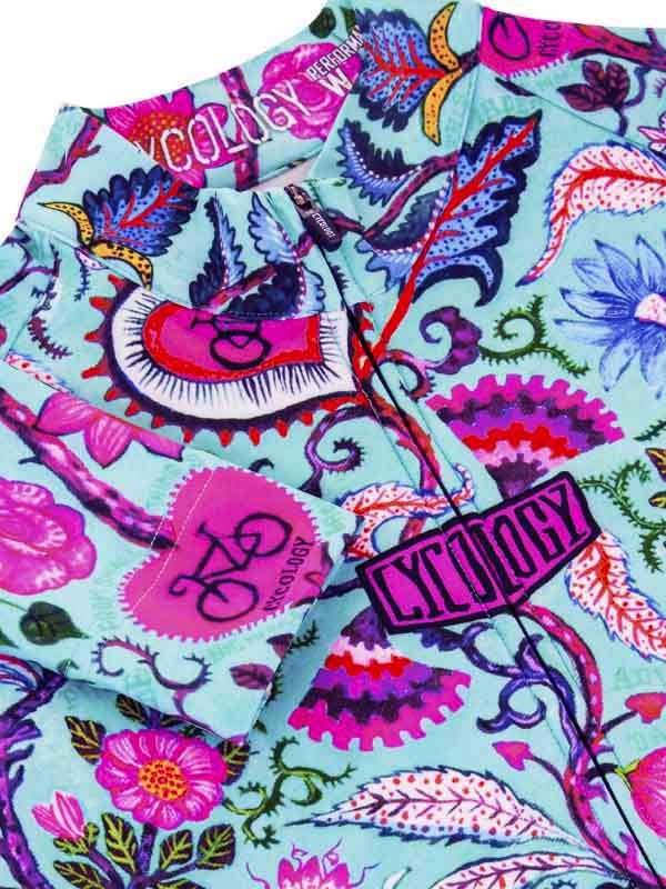 Secret Garden Aqua Long Sleeve Jersey - Cycology Clothing UK