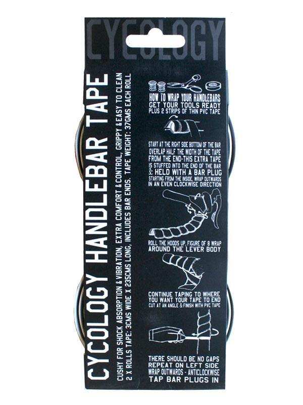 Cycology handlebar tape for cycling, cushioned grip with installation guide, ideal for road bike handlebars