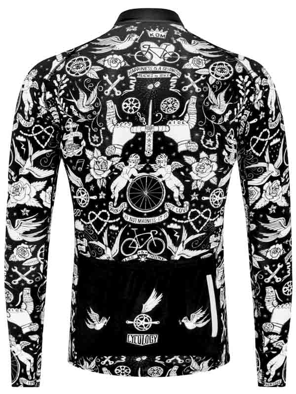 Velo Tattoo Lightweight Long Sleeve Summer Jersey - Cycology Clothing UK