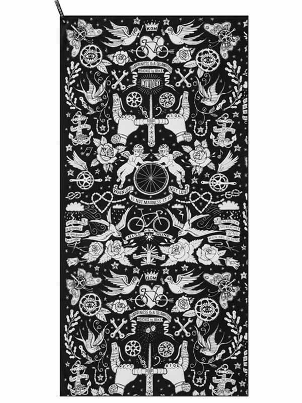 Velo Tattoo Microfibre Towel - Cycology Clothing UK