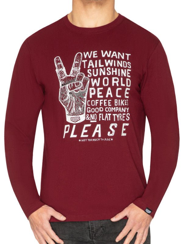 What Do We Want Long Sleeve T Shirt - Cycology Clothing UK