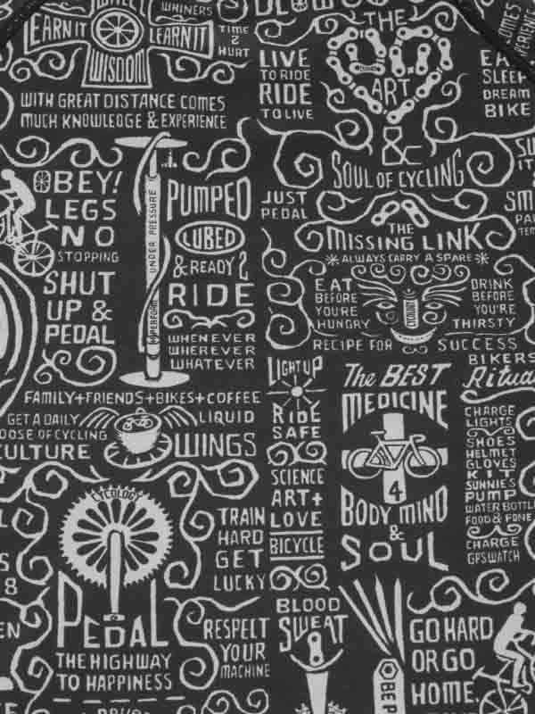 Wisdom Black Men's Long Sleeve Base Layer - Cycology Clothing UK