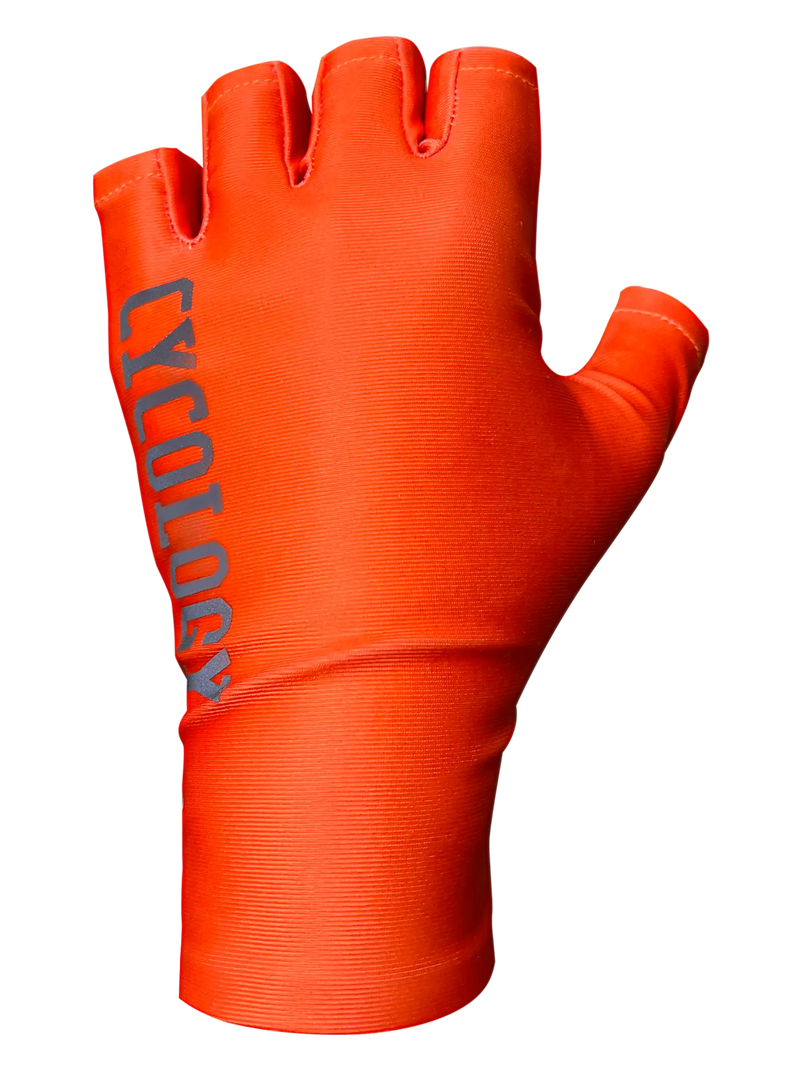 Orange Aero Cycling Gloves