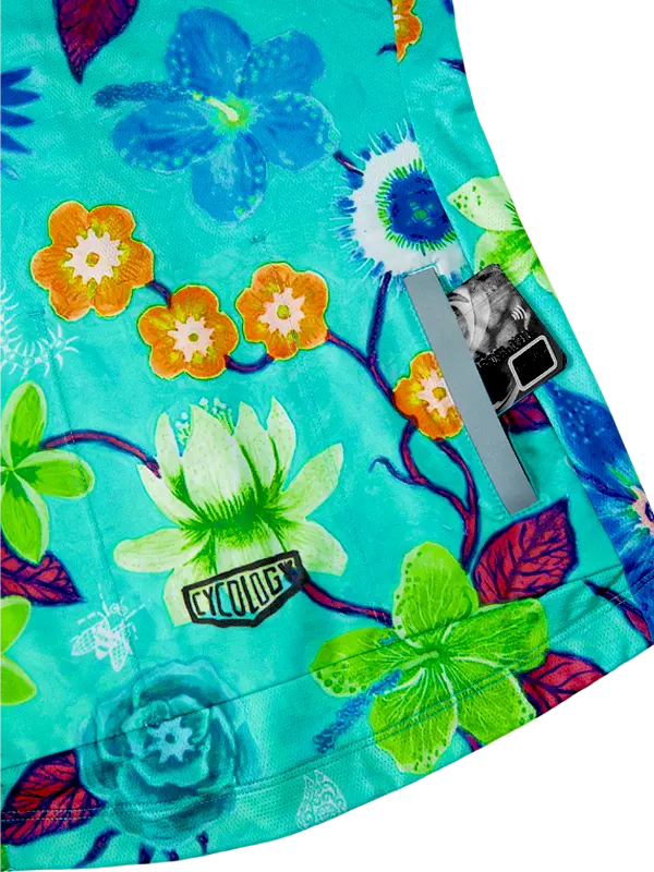 Aloha Aqua Women's Reborn Cycling Jersey  Zip Pocket Cycology UK
