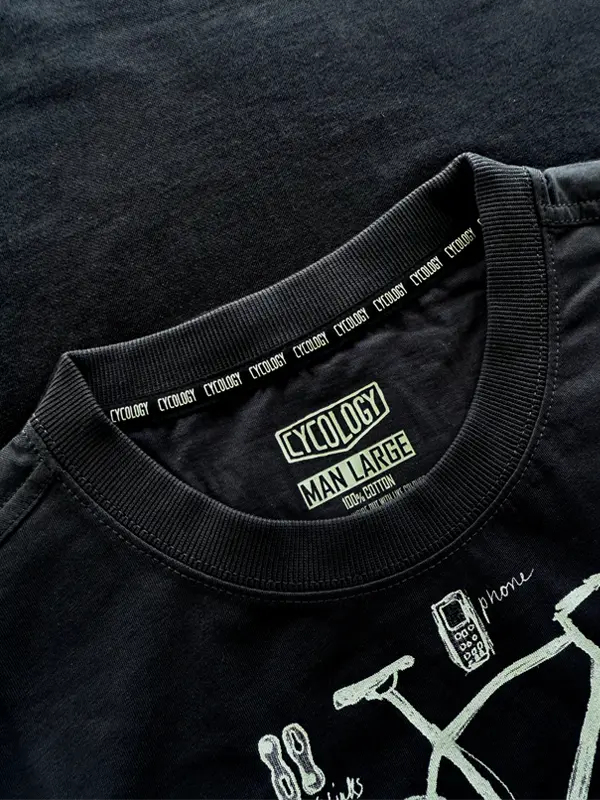 Bike Maths T- Shirt Charcoal