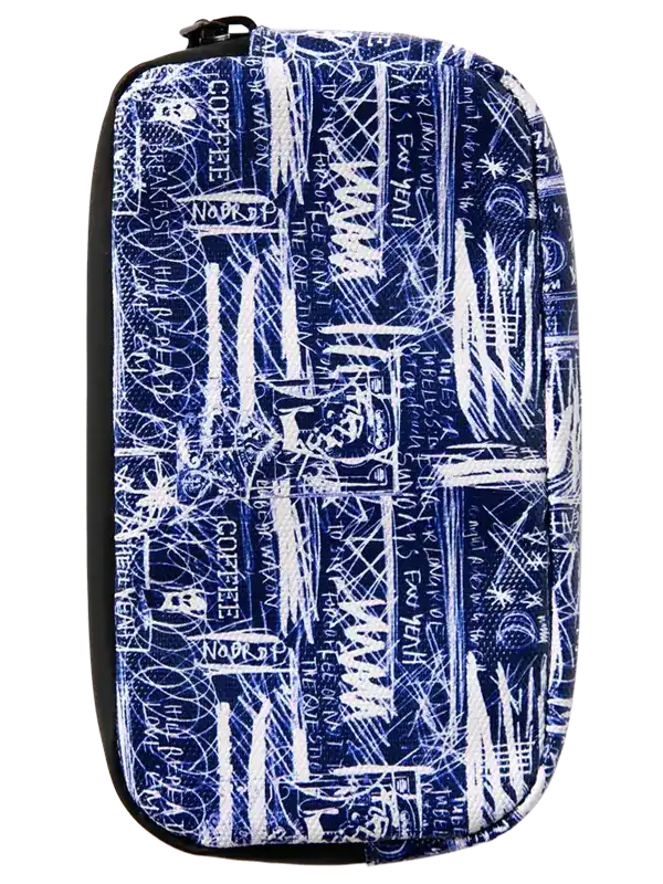 Brunswick Cycling Wallet with blue and white abstract pattern by Cycology Clothing