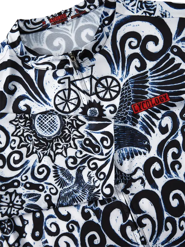 Cognoscenti Men's Blue Reborn Jersey Neck  Cycology UK