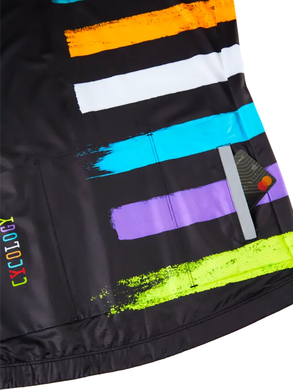 Far Horizon Black Men's Reborn Jersey Pocket | Cycology UK