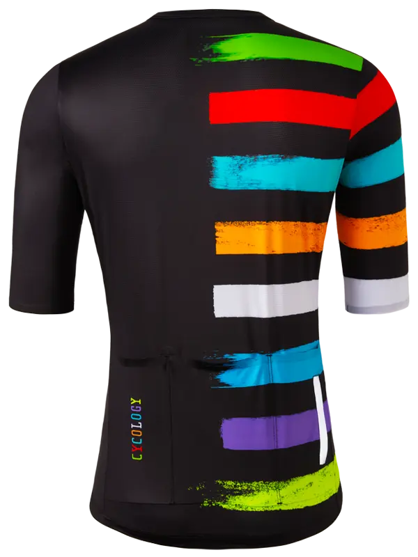 Far Horizon Black Men's Reborn Jersey 
 Back | Cycology UK