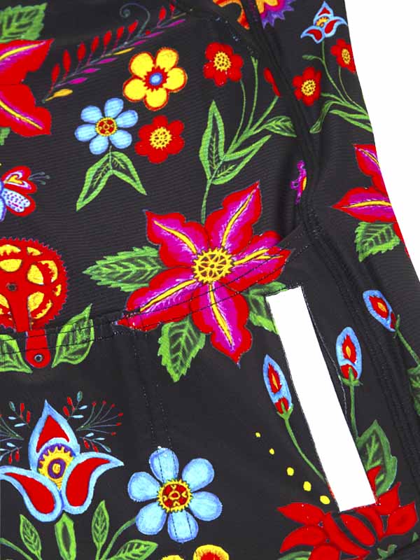 Frida Black Women's Sleeveless Cycling Jersey Pockets  | Cycology UK