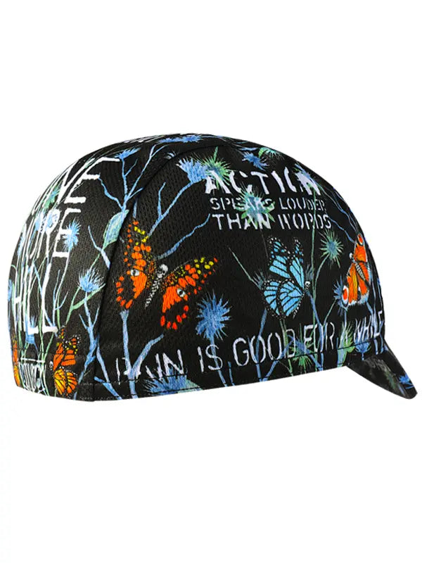 Gangsta Black Cycling Cap Back  | Cycology UK