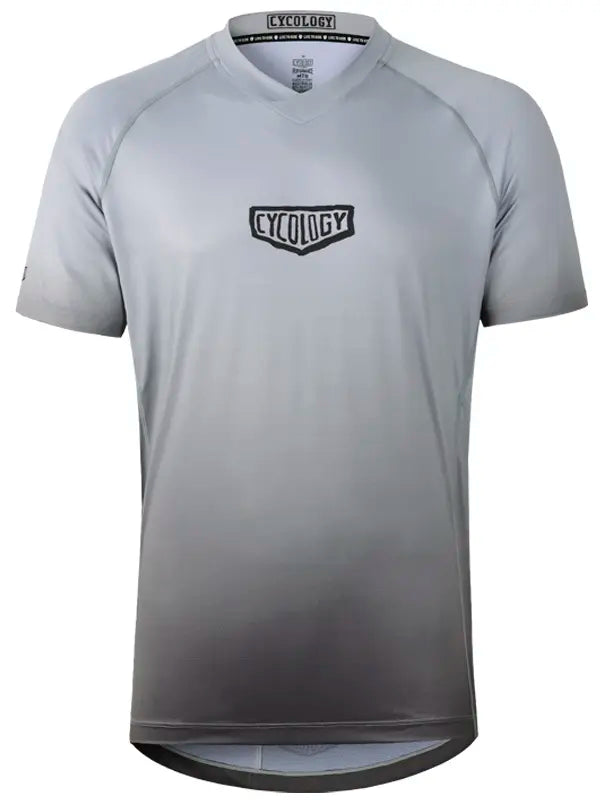 Good Times Grey Men's Short Sleeve Mountain Bike Jersey Front  | Cycology UK