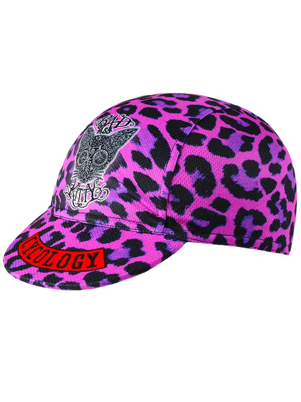 Kitty Pink Cycling Cap Front | Cycology UK