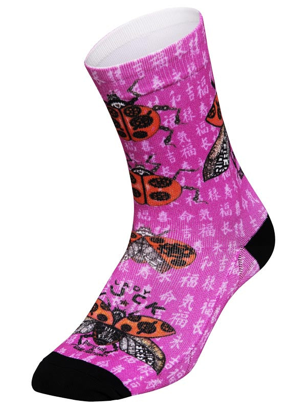 Lady Bug Cycling Socks