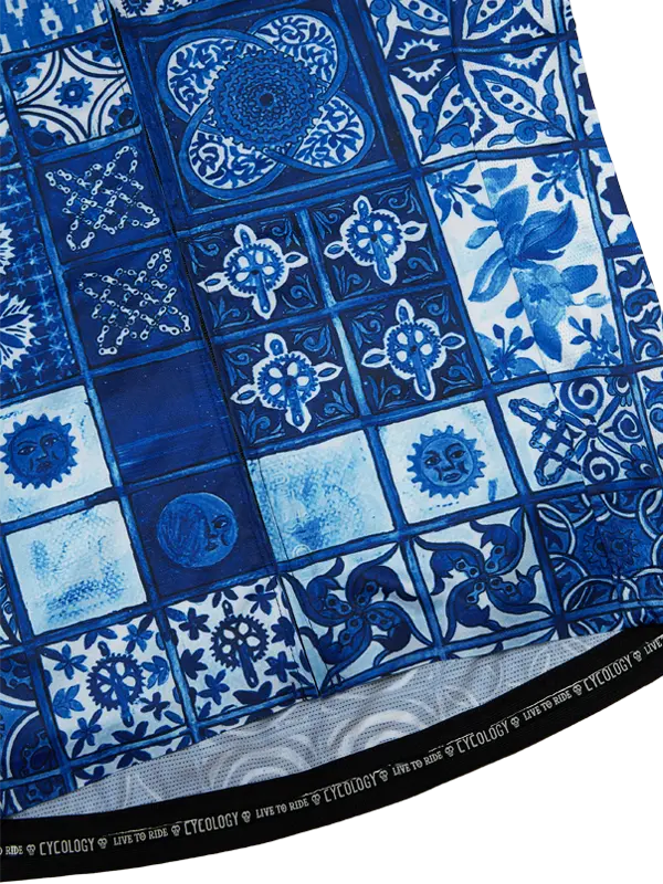 Majorca Men's Blue Reborn Cycling Jersey Cycology UK