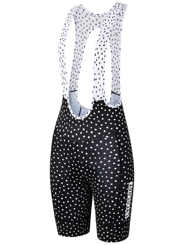 Women's Polka Dot Quick Pee Bib Shorts