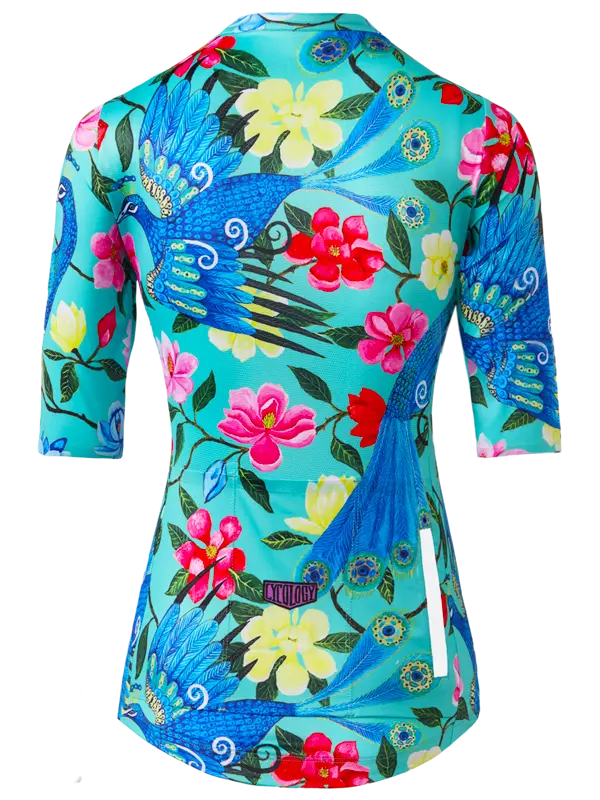Goddess Aqua Women's Reborn Cycling Jersey Back | Cycology UK