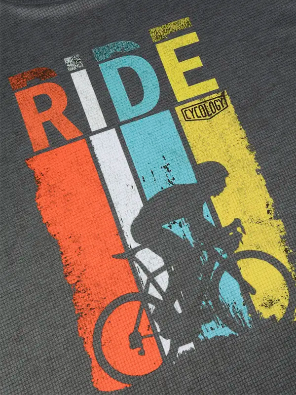 Ride Dark Grey Men's Technical T shirt 
 Graphic | Cycology UK