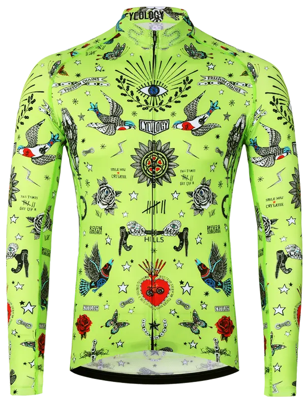 Tattoo Men's Summer Long Sleeve Jersey