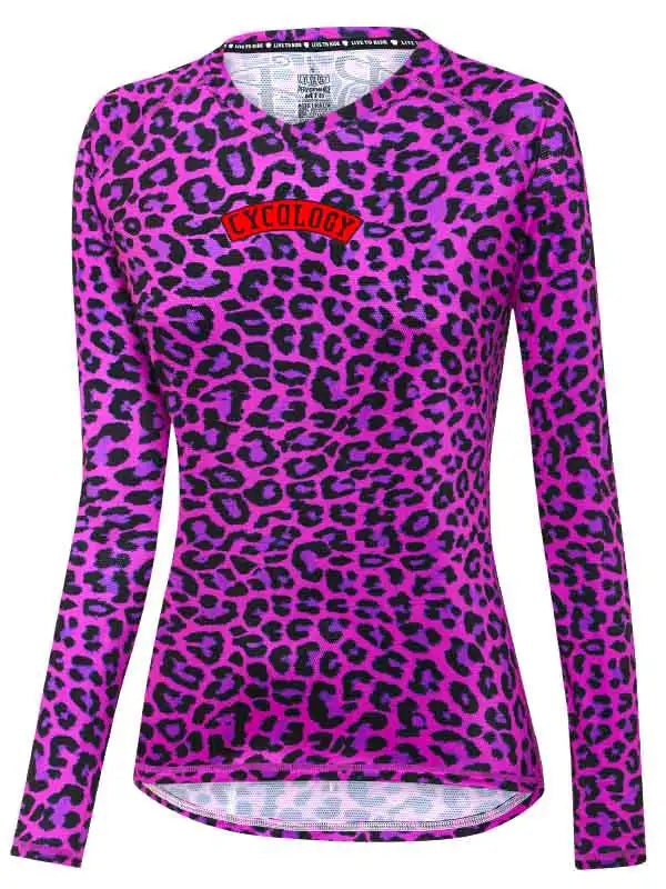 Badass Kitty Women's Long Sleeve MTB Jersey - Cycology Clothing UK