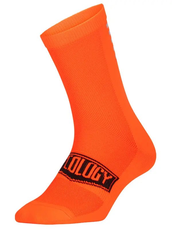 Cycology Orange Reflective Logo Cycling Socks - Cycology Clothing UK