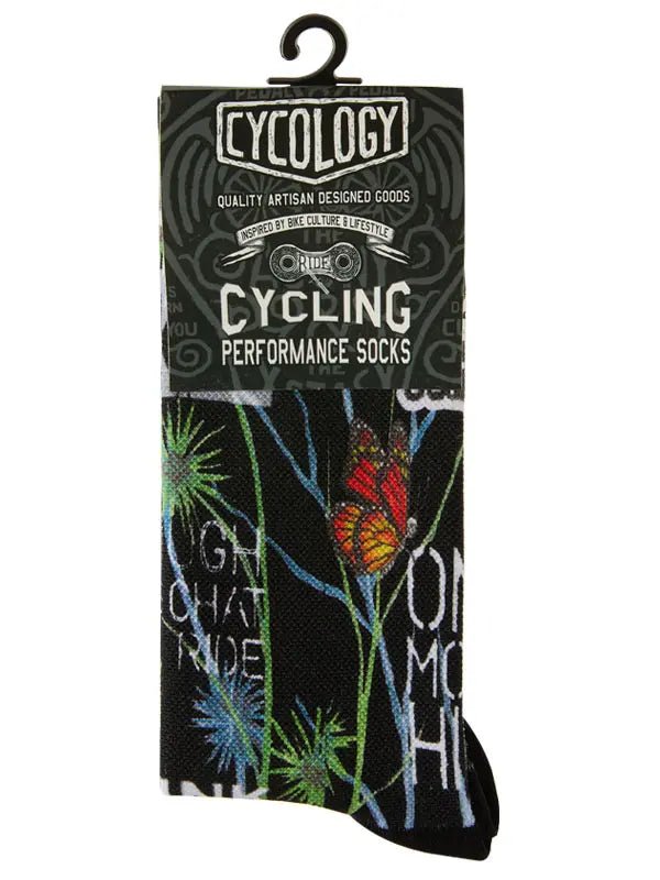 Gangsta Black Cycling Socks - Cycology Clothing UK