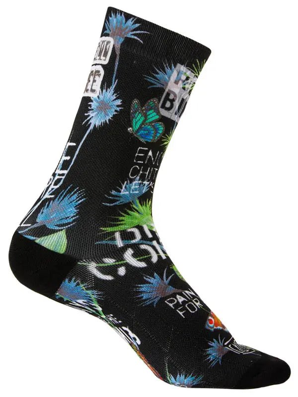 Gangsta Black Cycling Socks - Cycology Clothing UK