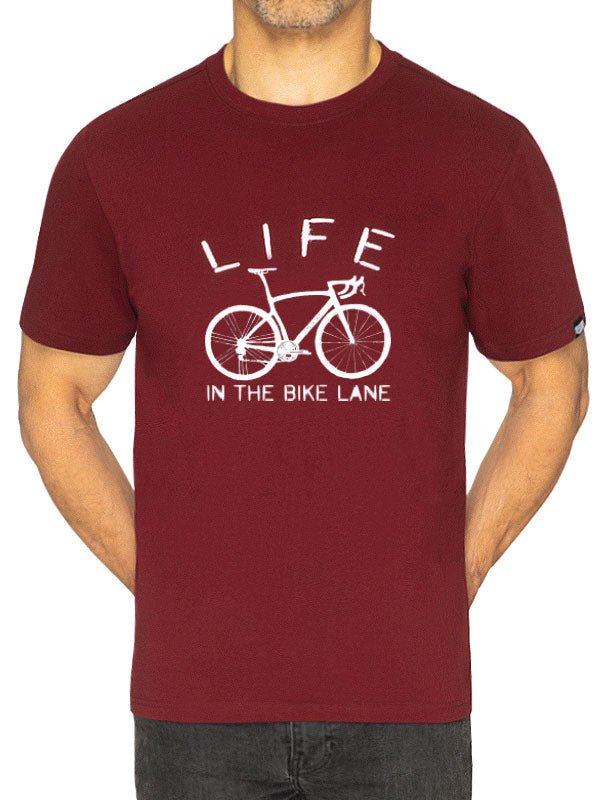 Life In The Bike Lane Men's T Shirt - Cycology Clothing UK