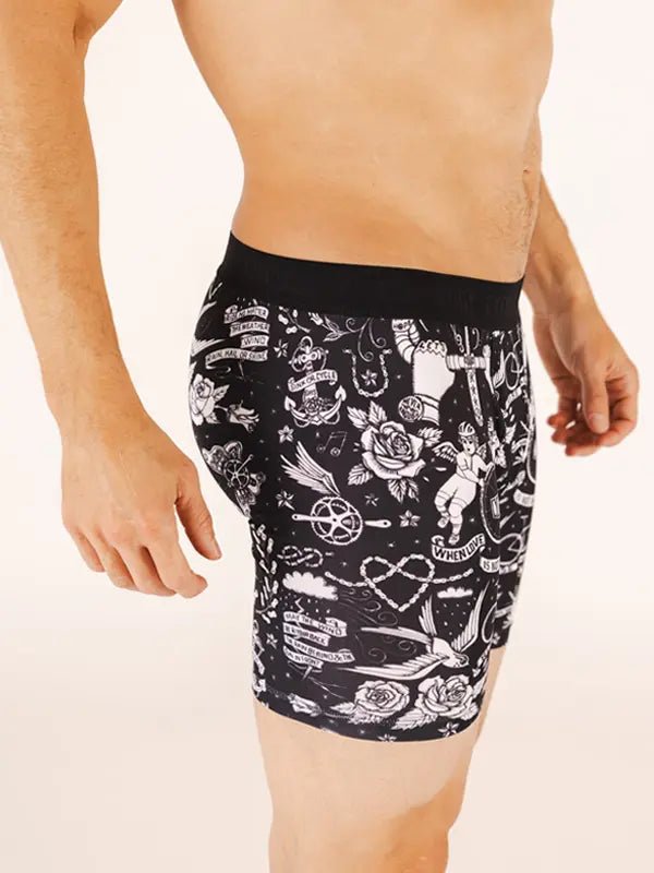 Velo Tattoo Performance Boxer Briefs - Cycology Clothing UK